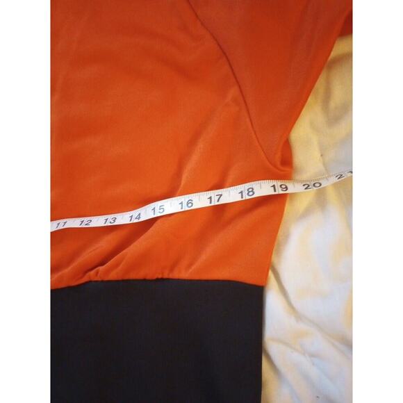 Puma Crop Jacket T7 Womens Sz M New Orange Black Striped Athletic Full Zip - Picture 10 of 10